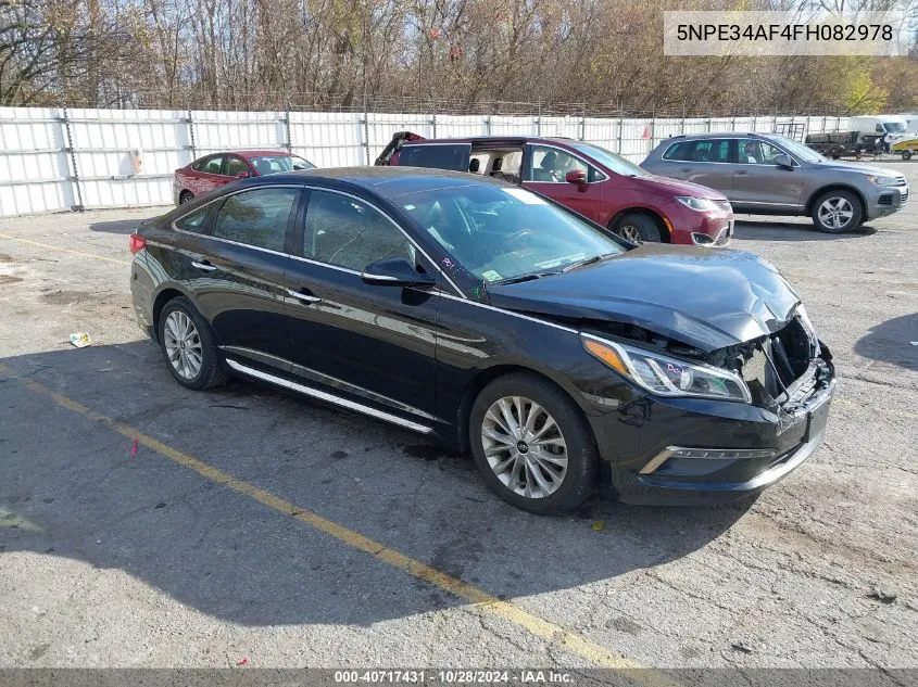 2015 Hyundai Sonata Limited VIN: 5NPE34AF4FH082978 Lot: 40717431