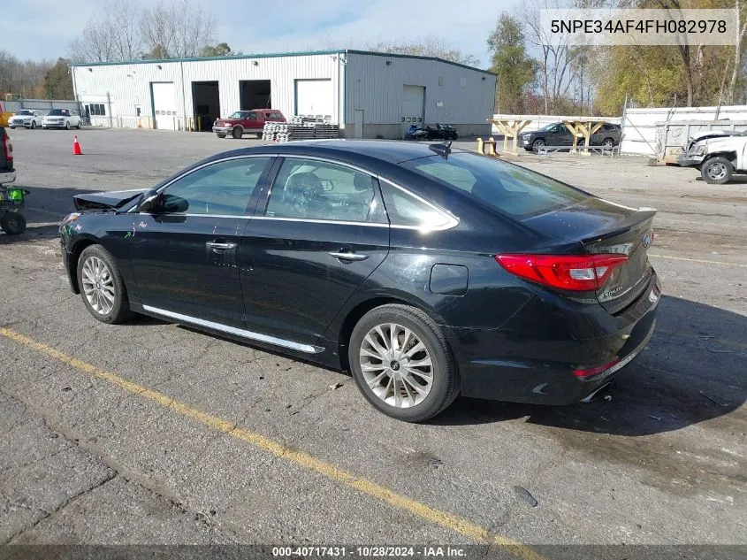 2015 Hyundai Sonata Limited VIN: 5NPE34AF4FH082978 Lot: 40717431