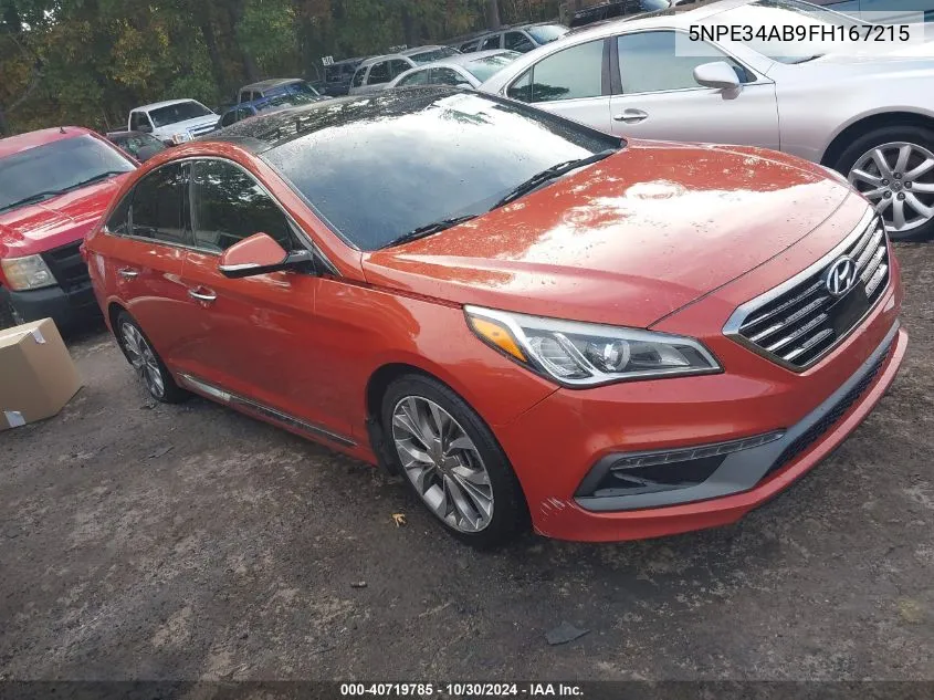 2015 Hyundai Sonata Limited 2.0T VIN: 5NPE34AB9FH167215 Lot: 40719785