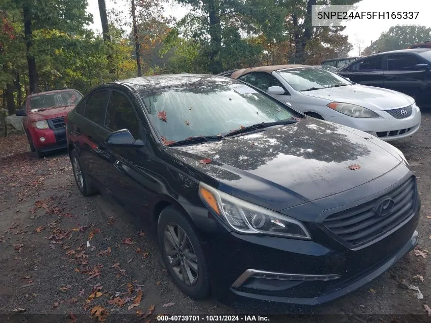 2015 Hyundai Sonata Se VIN: 5NPE24AF5FH165337 Lot: 40739701