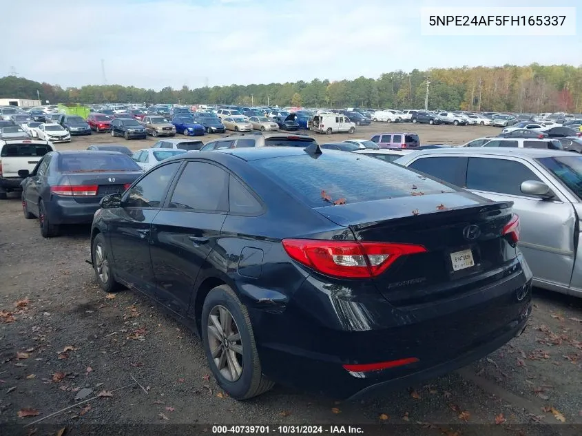 2015 Hyundai Sonata Se VIN: 5NPE24AF5FH165337 Lot: 40739701