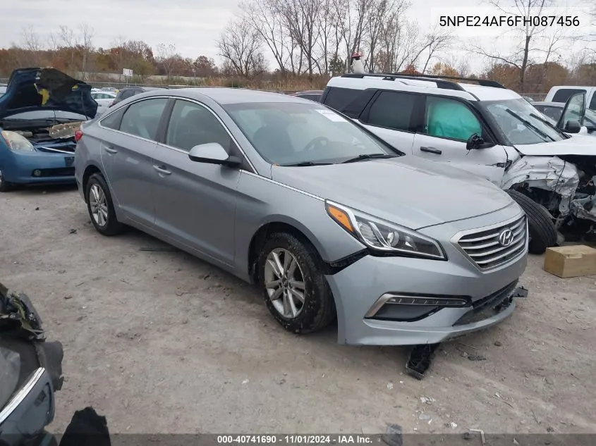 2015 Hyundai Sonata Se VIN: 5NPE24AF6FH087456 Lot: 40741690