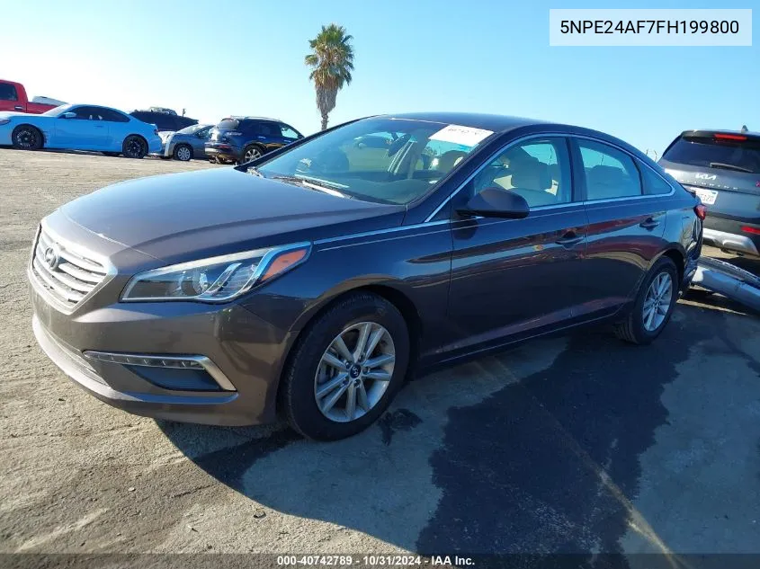 2015 Hyundai Sonata Se VIN: 5NPE24AF7FH199800 Lot: 40742789