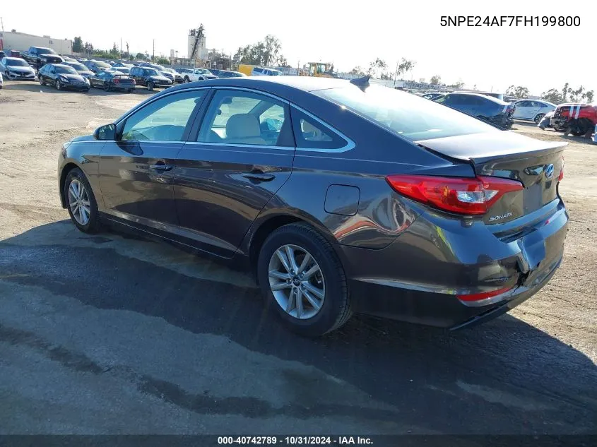 2015 Hyundai Sonata Se VIN: 5NPE24AF7FH199800 Lot: 40742789