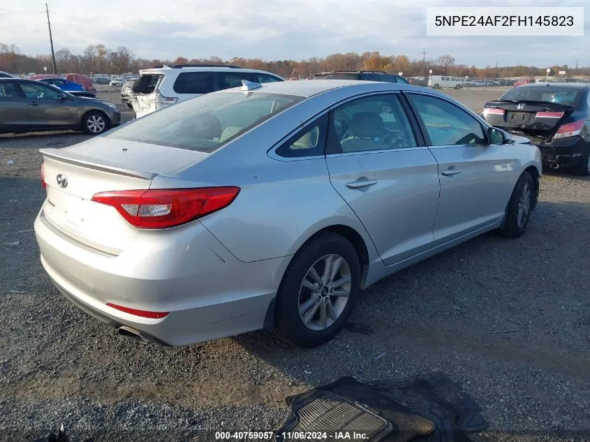 2015 Hyundai Sonata Se VIN: 5NPE24AF2FH145823 Lot: 40759057