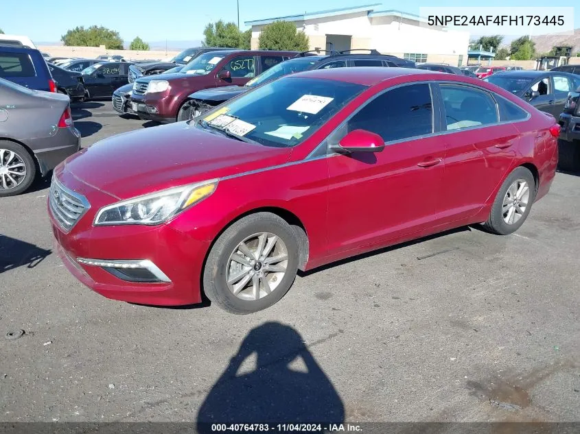 2015 Hyundai Sonata Se VIN: 5NPE24AF4FH173445 Lot: 40764783