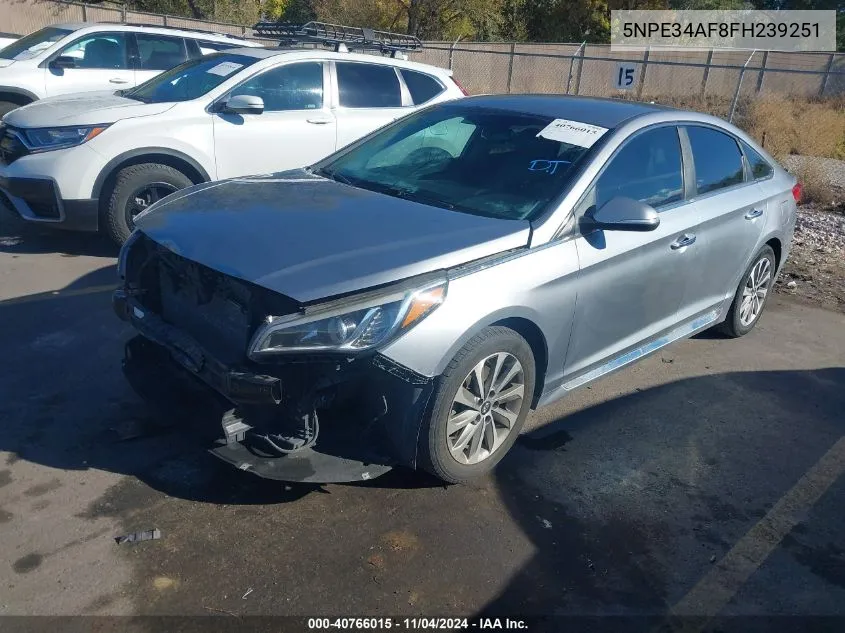 2015 Hyundai Sonata Sport VIN: 5NPE34AF8FH239251 Lot: 40766015