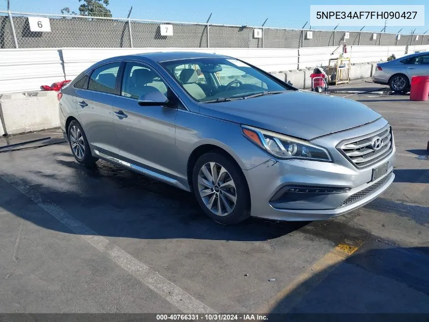 2015 Hyundai Sonata Sport VIN: 5NPE34AF7FH090427 Lot: 40766331