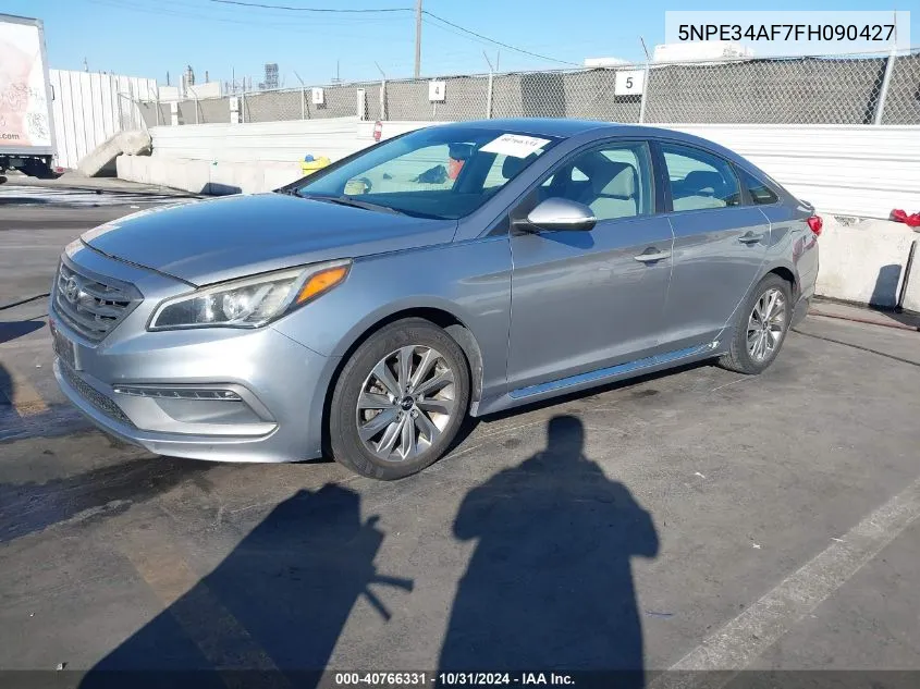 2015 Hyundai Sonata Sport VIN: 5NPE34AF7FH090427 Lot: 40766331