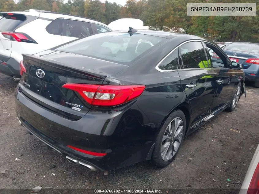 2015 Hyundai Sonata Limited 2.0T VIN: 5NPE34AB9FH250739 Lot: 40766782