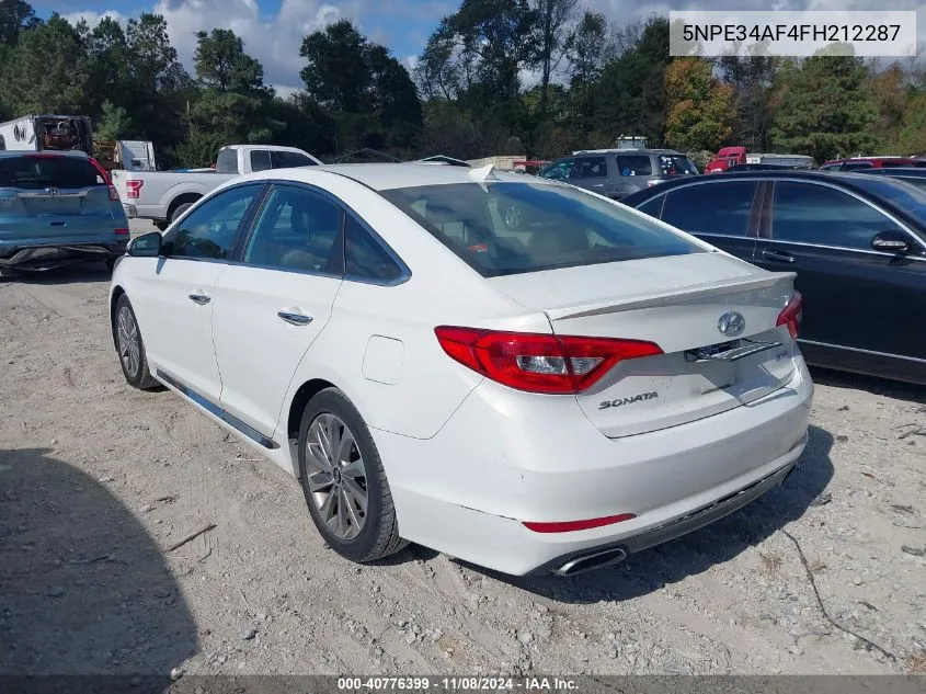 2015 Hyundai Sonata Sport VIN: 5NPE34AF4FH212287 Lot: 40776399