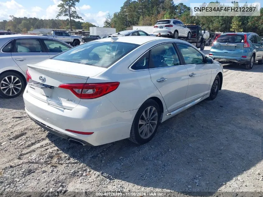 2015 Hyundai Sonata Sport VIN: 5NPE34AF4FH212287 Lot: 40776399