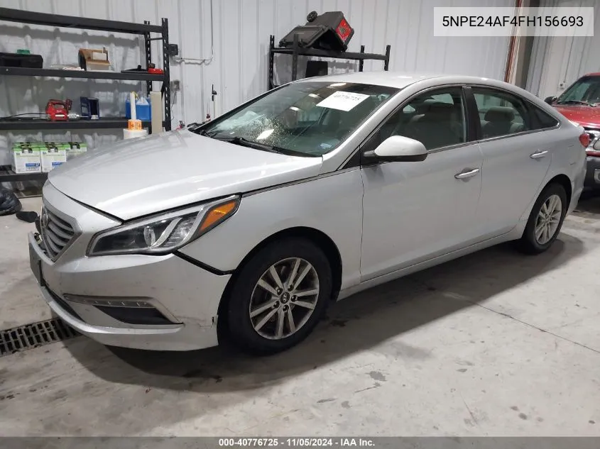 2015 Hyundai Sonata Se VIN: 5NPE24AF4FH156693 Lot: 40776725