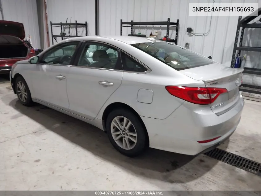 2015 Hyundai Sonata Se VIN: 5NPE24AF4FH156693 Lot: 40776725