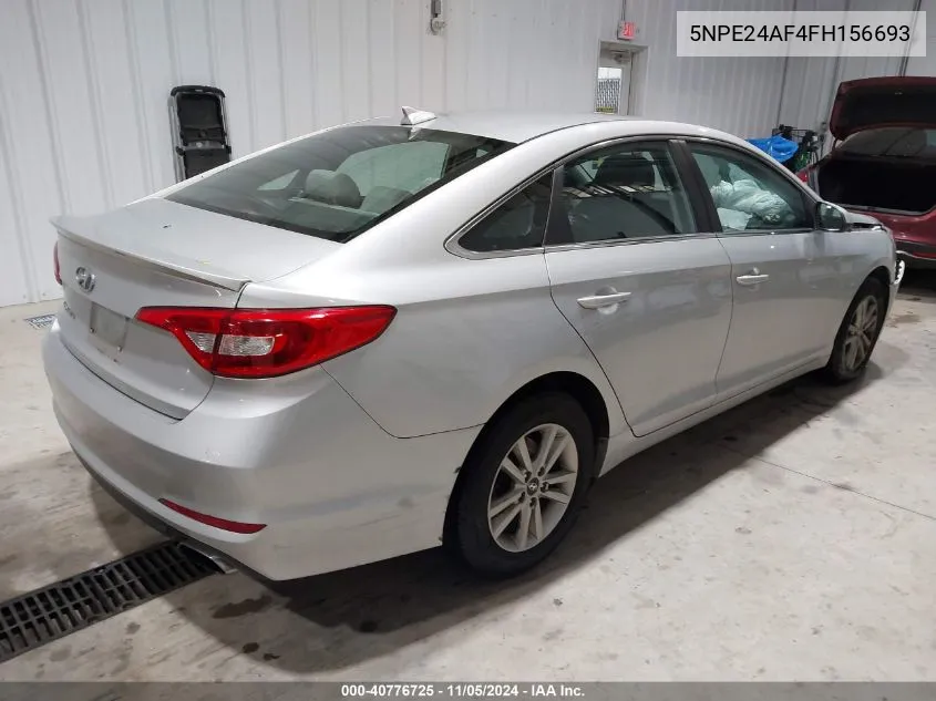 2015 Hyundai Sonata Se VIN: 5NPE24AF4FH156693 Lot: 40776725