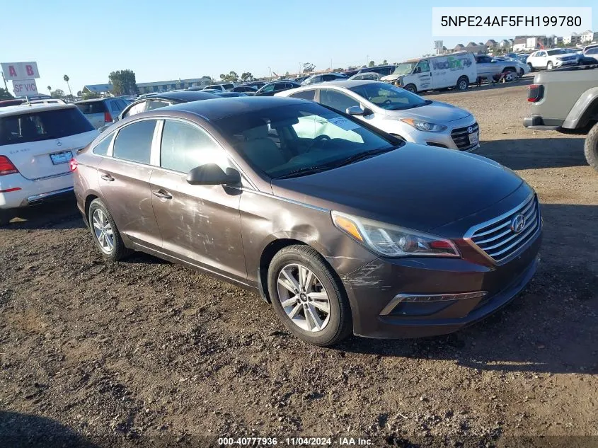 2015 Hyundai Sonata Se VIN: 5NPE24AF5FH199780 Lot: 40777936