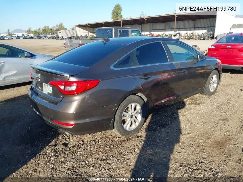 2015 Hyundai Sonata Se VIN: 5NPE24AF5FH199780 Lot: 40777936