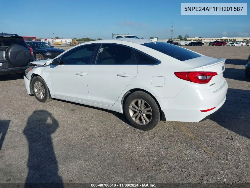 2015 Hyundai Sonata Se VIN: 5NPE24AF1FH201587 Lot: 40786519