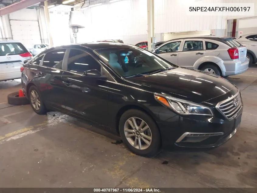 2015 Hyundai Sonata Se VIN: 5NPE24AFXFH006197 Lot: 40787967