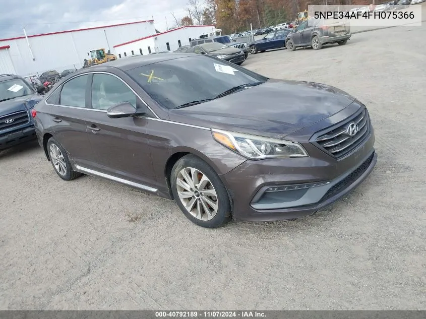 2015 Hyundai Sonata Sport VIN: 5NPE34AF4FH075366 Lot: 40792189