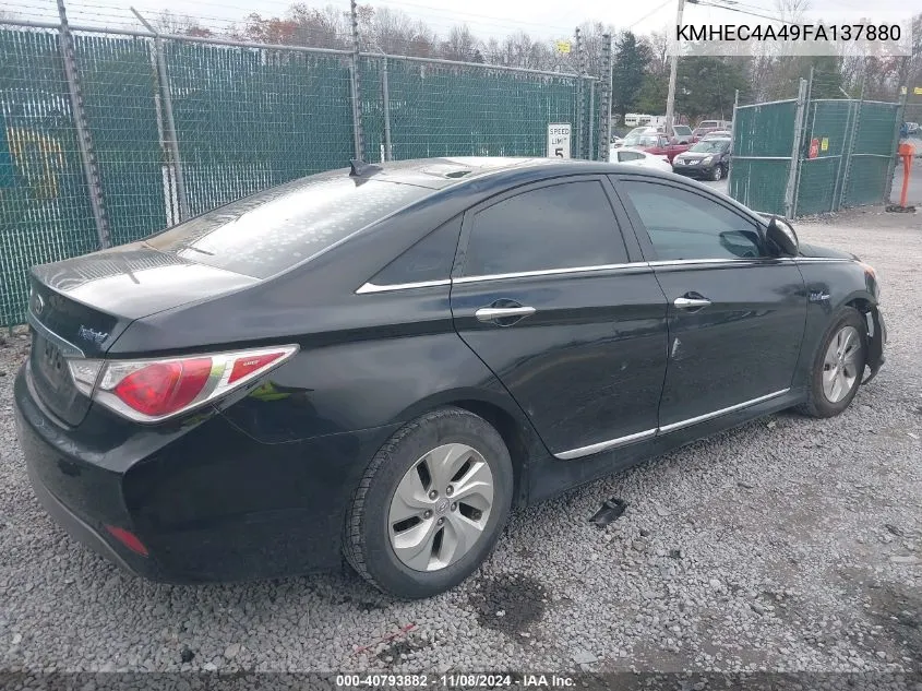 2015 Hyundai Sonata Hybrid VIN: KMHEC4A49FA137880 Lot: 40793882