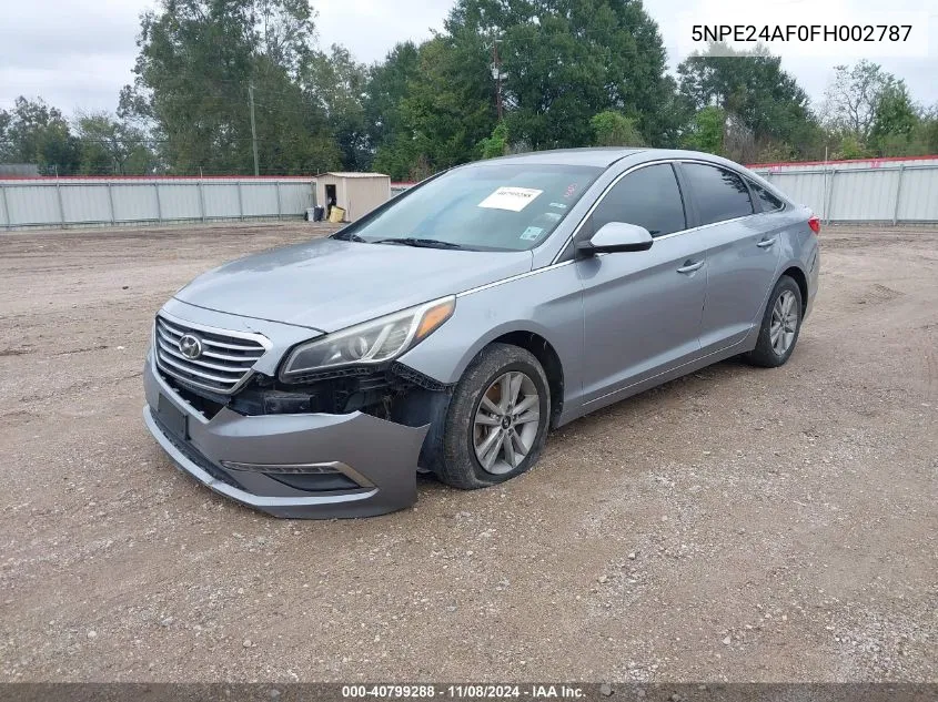 2015 Hyundai Sonata Se VIN: 5NPE24AF0FH002787 Lot: 40799288