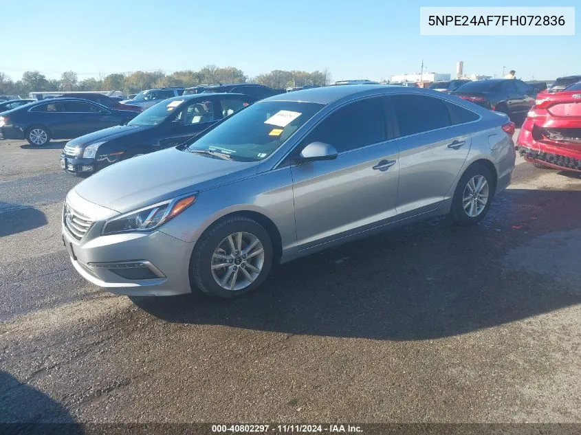 5NPE24AF7FH072836 2015 Hyundai Sonata Se