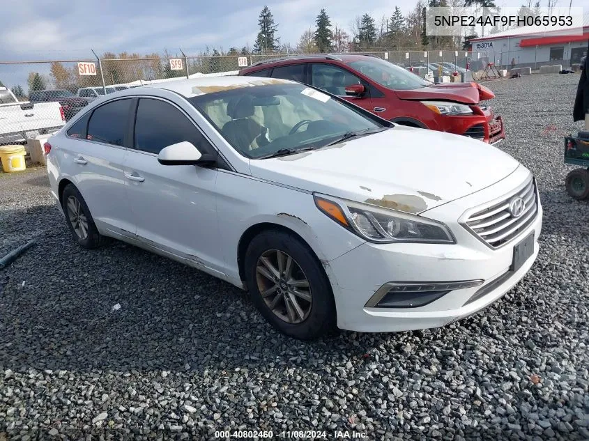 2015 Hyundai Sonata Se VIN: 5NPE24AF9FH065953 Lot: 40802460