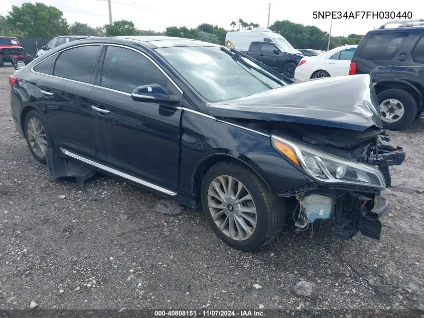 2015 Hyundai Sonata Limited VIN: 5NPE34AF7FH030440 Lot: 40808151