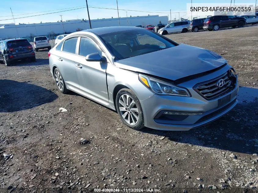 2015 Hyundai Sonata Sport VIN: 5NPE34AF6FH060559 Lot: 40808246