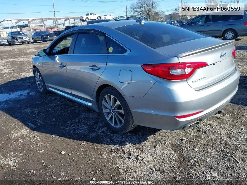 2015 Hyundai Sonata Sport VIN: 5NPE34AF6FH060559 Lot: 40808246