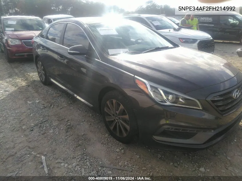 2015 Hyundai Sonata Sport VIN: 5NPE34AF2FH214992 Lot: 40809019