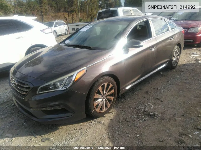 2015 Hyundai Sonata Sport VIN: 5NPE34AF2FH214992 Lot: 40809019