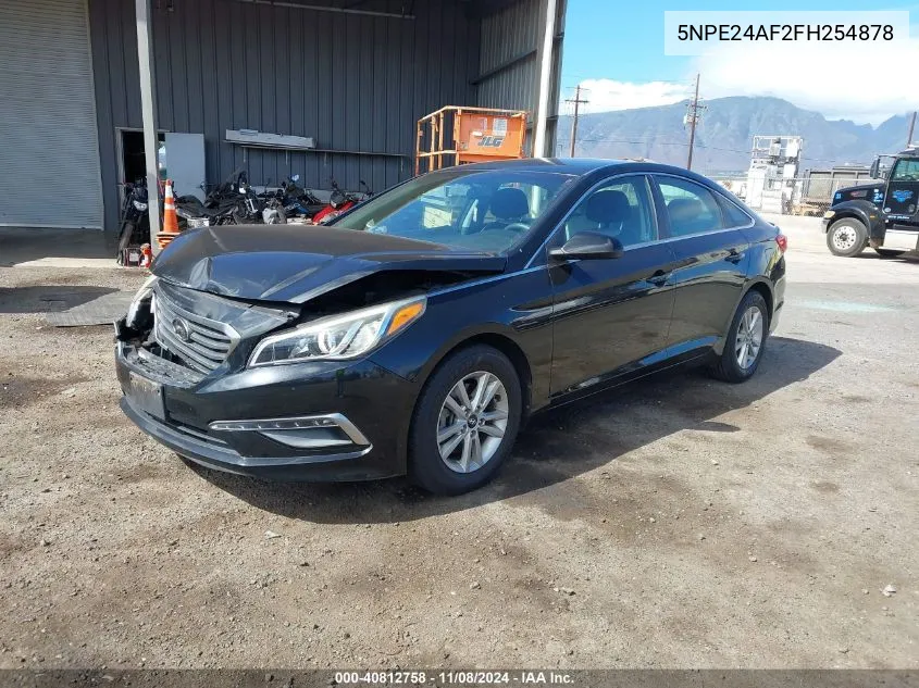 2015 Hyundai Sonata Se VIN: 5NPE24AF2FH254878 Lot: 40812758