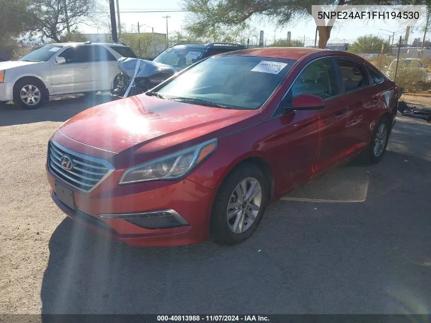 2015 Hyundai Sonata Se VIN: 5NPE24AF1FH194530 Lot: 40813988