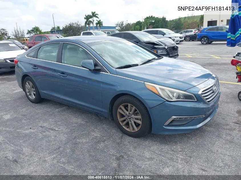 2015 Hyundai Sonata Se VIN: 5NPE24AF9FH181413 Lot: 40815513