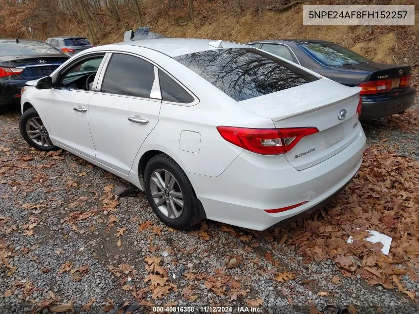 2015 Hyundai Sonata Se VIN: 5NPE24AF8FH152257 Lot: 40816358