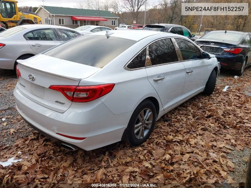 2015 Hyundai Sonata Se VIN: 5NPE24AF8FH152257 Lot: 40816358