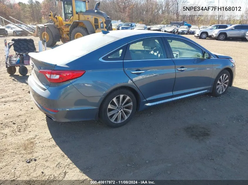 2015 Hyundai Sonata Sport VIN: 5NPE34AF7FH168012 Lot: 40817972