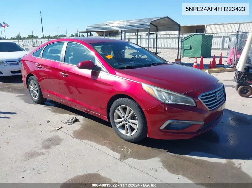 2015 Hyundai Sonata Se VIN: 5NPE24AF4FH223423 Lot: 40819022