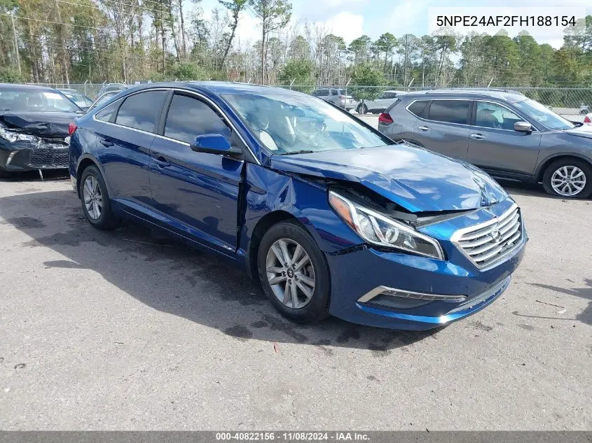 2015 Hyundai Sonata Se VIN: 5NPE24AF2FH188154 Lot: 40822156