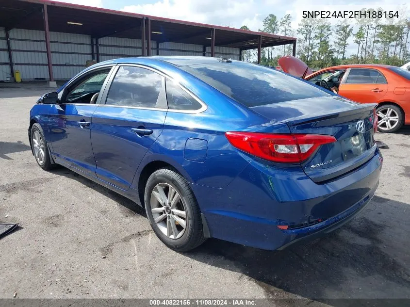 2015 Hyundai Sonata Se VIN: 5NPE24AF2FH188154 Lot: 40822156