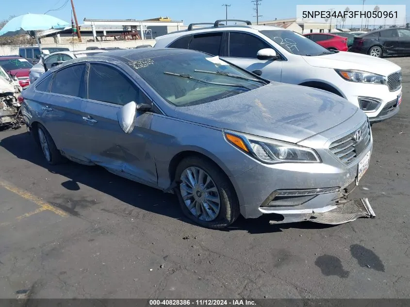 2015 Hyundai Sonata Sport/Limited VIN: 5NPE34AF3FH050961 Lot: 40828386