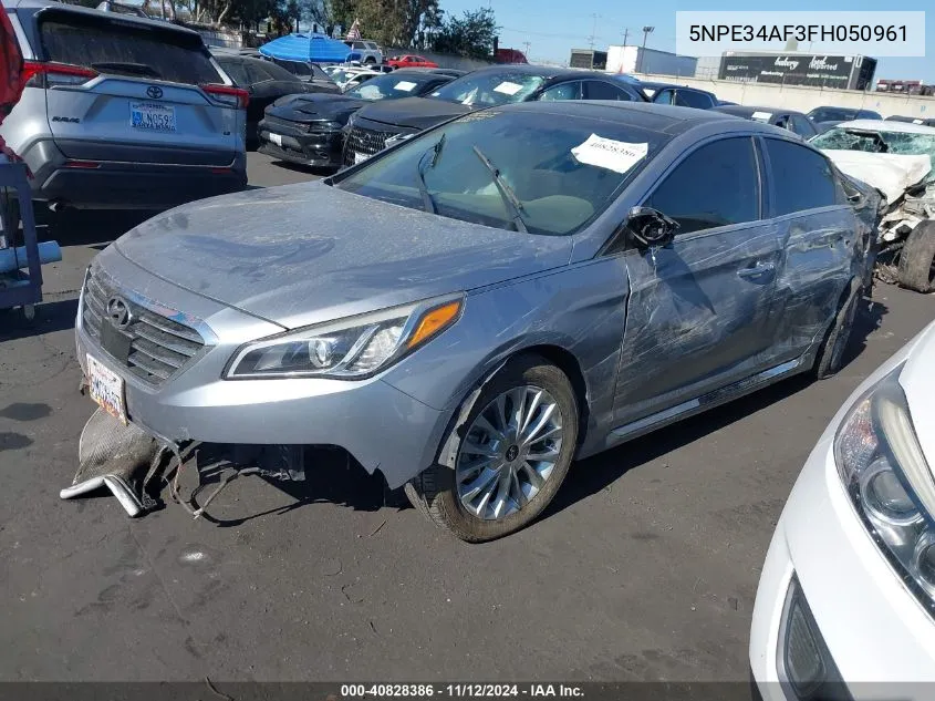 2015 Hyundai Sonata Sport/Limited VIN: 5NPE34AF3FH050961 Lot: 40828386