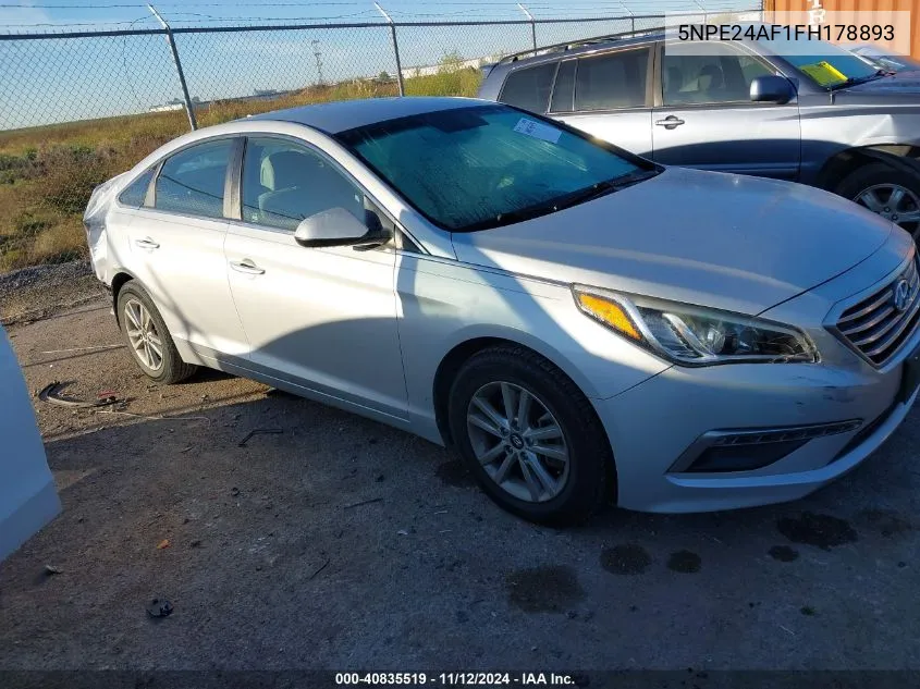 2015 Hyundai Sonata Se VIN: 5NPE24AF1FH178893 Lot: 40835519