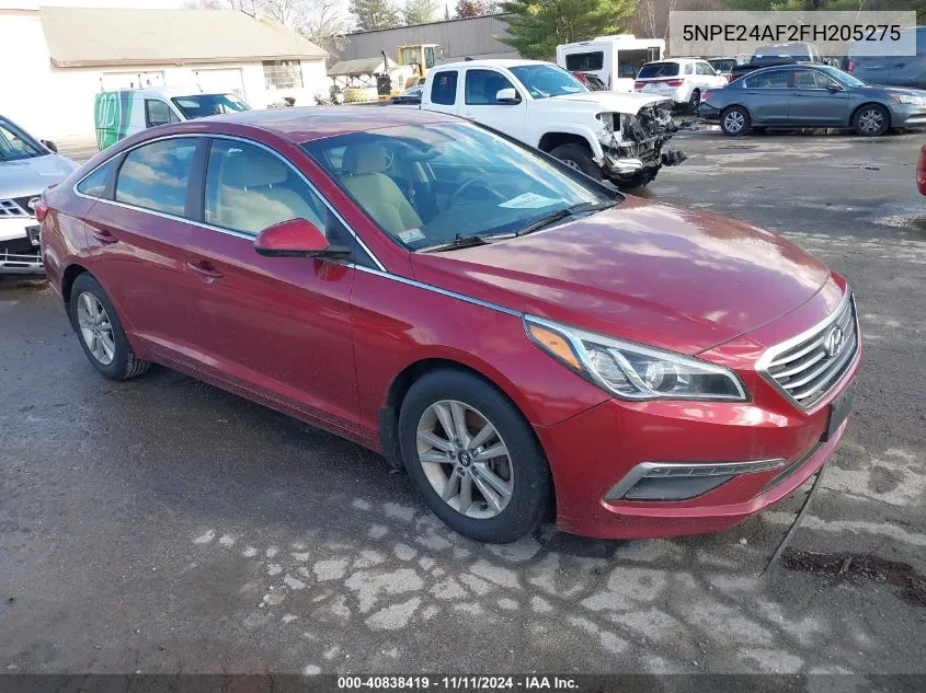 2015 Hyundai Sonata Se VIN: 5NPE24AF2FH205275 Lot: 40838419