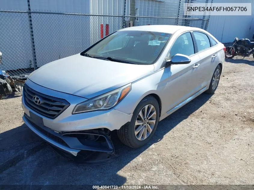 5NPE34AF6FH067706 2015 Hyundai Sonata Sport