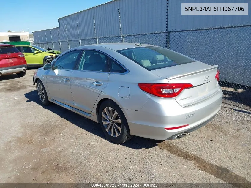 5NPE34AF6FH067706 2015 Hyundai Sonata Sport