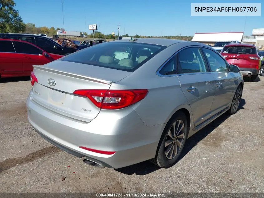 5NPE34AF6FH067706 2015 Hyundai Sonata Sport