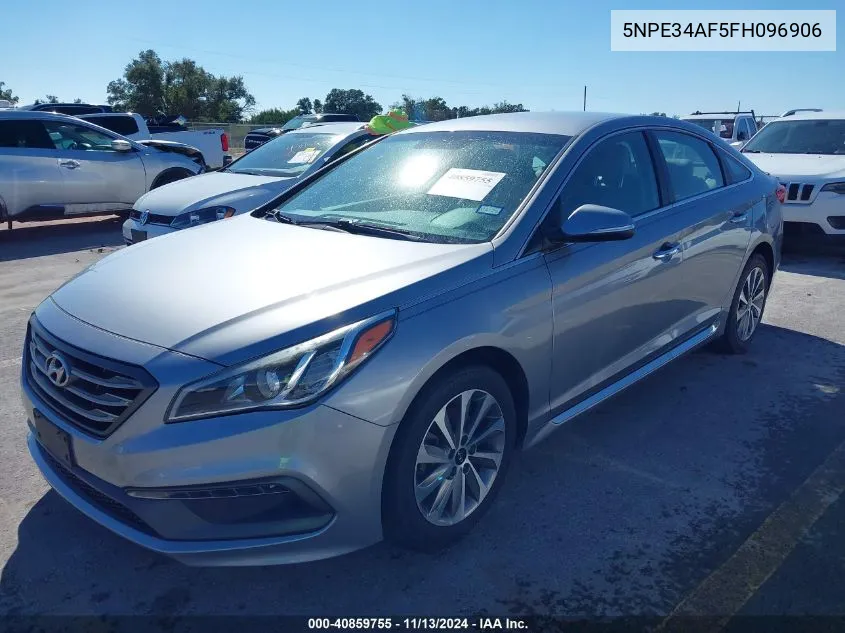 5NPE34AF5FH096906 2015 Hyundai Sonata Sport